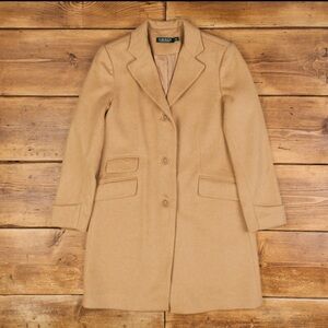 Tan Wool Blend Women's Coat